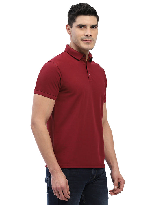 Hummel Men Jaye Red Golf Polo Tshirt