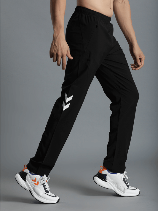 Maze Solid Regular fit Polyester Trackpants for Men with zipper pockets Comfortable Breathable Fabric Stretchable for Everyday Use Ideal for Yoga Training Gym Running or Performance