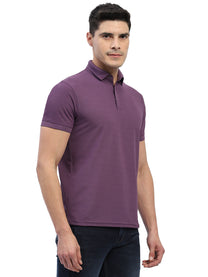 Hummel Men Jaye Purple Golf Polo Tshirt