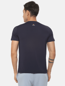 Hummel Genise Men Navy Poly T-Shirt - Hummel India
