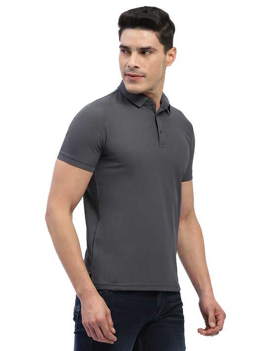 Hummel Men Jaye Grey Golf Polo Tshirt