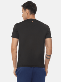 Hummel Genise Men Black Poly T-Shirt - Hummel India