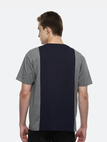 Coal Color Block Oversized T-Shirt