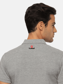 Hummel Men Grey B2B Polo Cotton - Hummel India