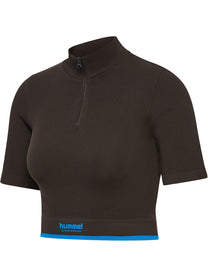 Knitted Womens Zip Top