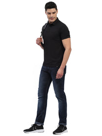 Hummel Men Jaye Black Golf Polo Tshirt