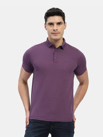 Jaye Poly Polo T-shirt Pack Of 2 (Dress Blue/Lavender)