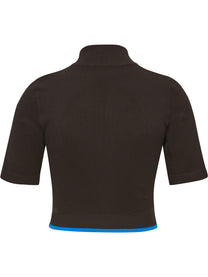 Knitted Womens Zip Top