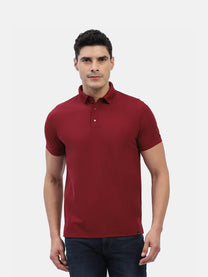 Jaye Poly Polo T-shirt Pack Of 2 (Black/Maroon)