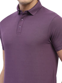 Hummel Men Jaye Purple Golf Polo Tshirt