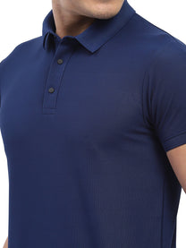 Hummel Men Jaye Navy Golf Polo Tshirt