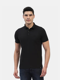 Jaye Poly Polo T-shirt Pack Of 2 (Black/Charcoal Grey)