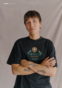 LOOSE T-SHIRT S/S SCARF