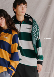 LOOSE STRIPED POLO L/S