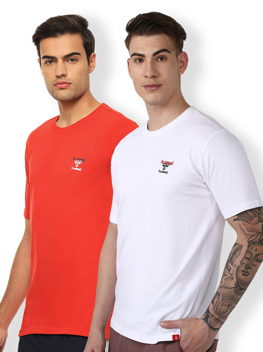 Champ Tshirt Pack Of 2(White/Red)