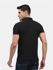 Jaye Poly Polo T-shirt Pack Of 2 (Black/Charcoal Grey)