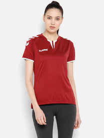 Hummel Core Women Polyester Red T-Shirt