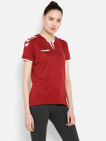 Hummel Core Women Polyester Red T-Shirt