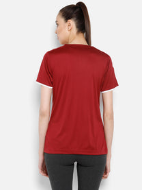 Hummel Core Women Polyester Red T-Shirt