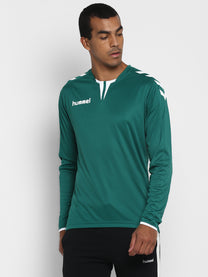 Hummel Core Men Polyester Green T-Shirt