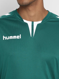 Hummel Core Men Polyester Green T-Shirt