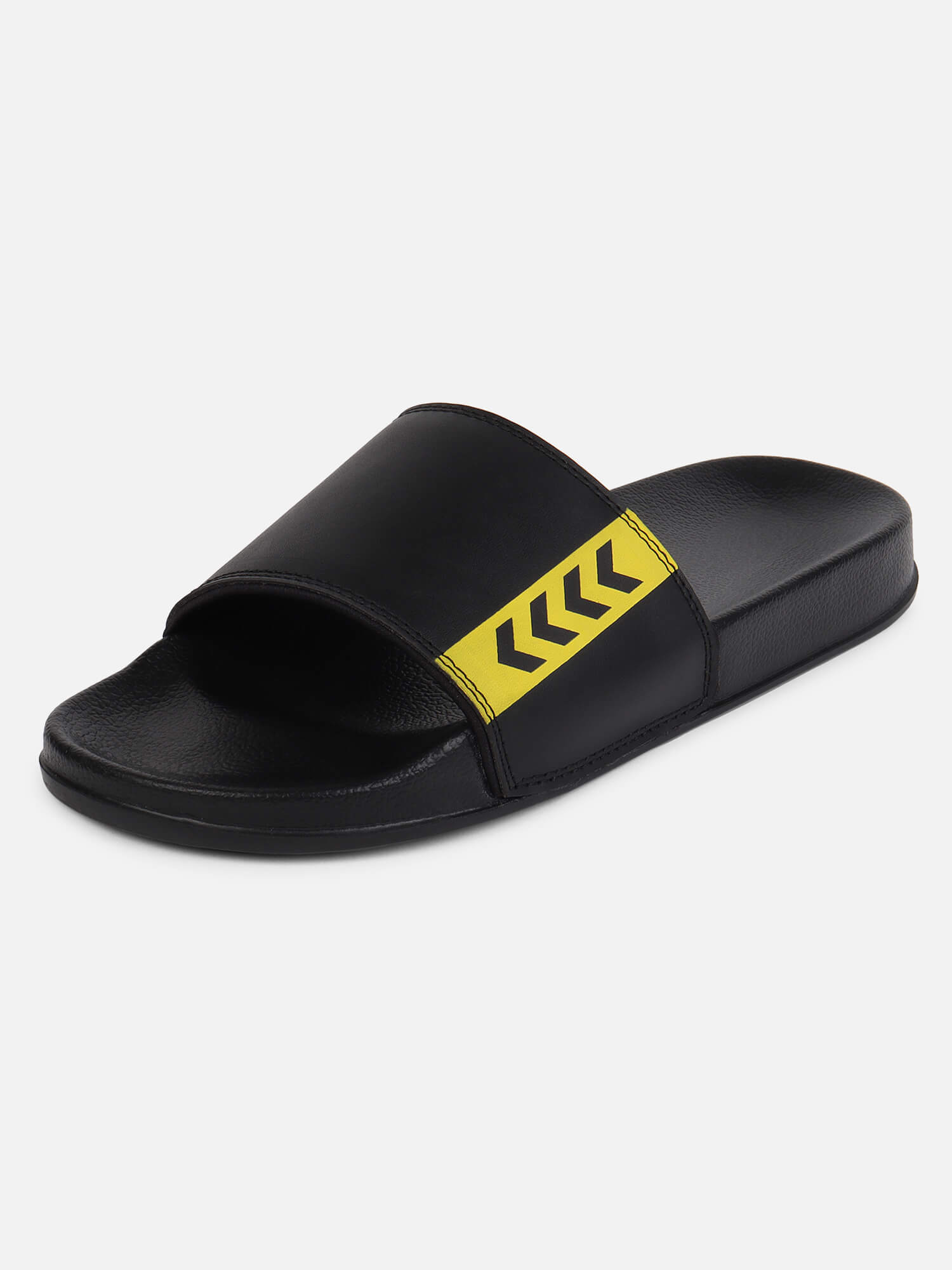 Yellow best sale slides mens