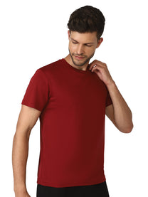 Hummel Calen Men Polyester Red T-Shirt