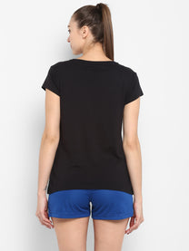 Hummel Rita Women Cotton Black T-Shirt
