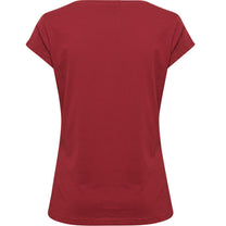 Hummel Rita Women Cotton Red T-Shirt