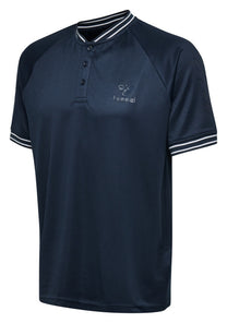 Hummel Samuel Men Polyester Blue Polo T-Shirt