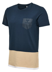 Hummel Aaron Men Cotton Blue T-Shirt