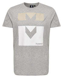 Hummel Harald Men Cotton Grey T-Shirt