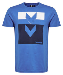Hummel Harald Men Cotton Blue T-Shirt