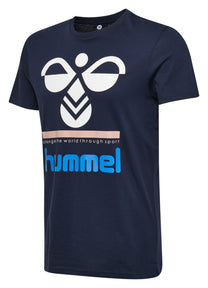 Hummel Winston Men Cotton Blue T-Shirt