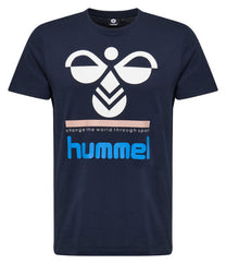 Hummel Winston Men Cotton Blue T-Shirt