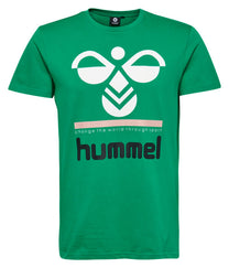 Hummel Winston Men Cotton Green T-Shirt