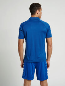Hummel Core Functional Men Polyester Blue Polo T-Shirt