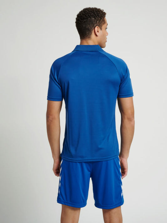Core Functional Men Polyester Blue Polo T-Shirt