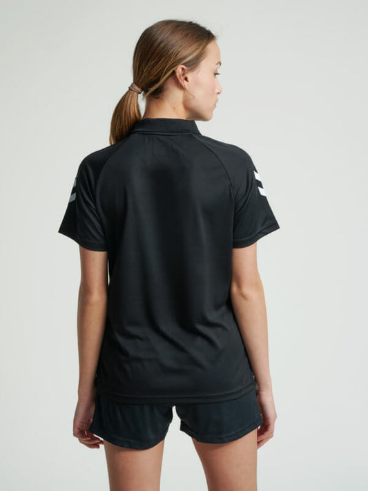 Hummel Core Functional Women Polyester Black Polo T-Shirt