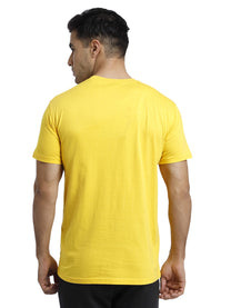 Hummel Go Men Cotton Yellow Logo T-Shirt