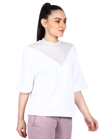 Hummel Aya Women Cotton White Sweatshirt