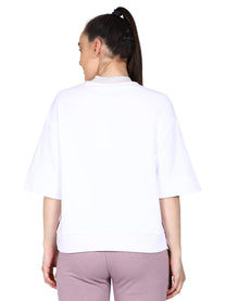 Hummel Aya Women Cotton White Sweatshirt