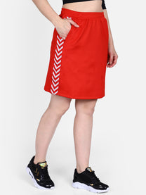 Hummel Boline Women Polyester Red Skirt