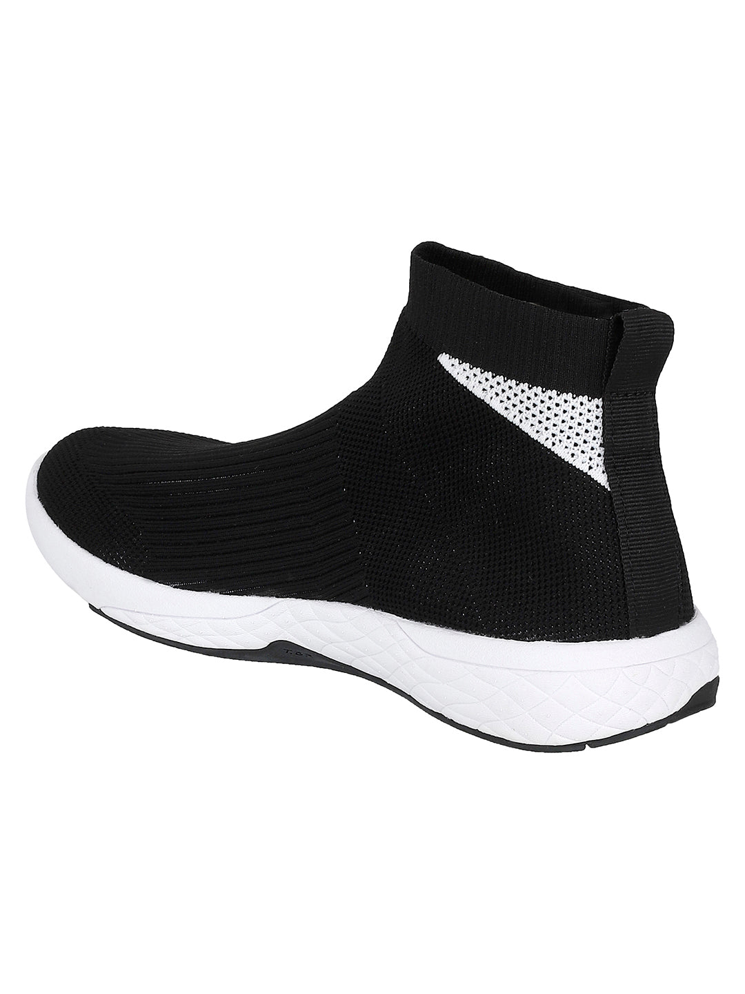 Terrafly Knit Boot Women Black Sneakers