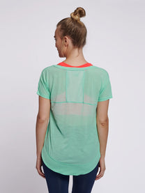 Hummel Sunny Women Polyester Green T-Shirt