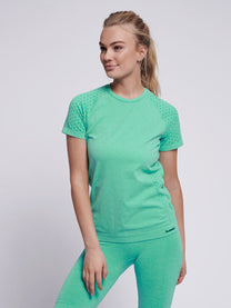 Hummel Ci Seamless Women Green T-Shirt
