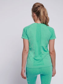Hummel Ci Seamless Women Green T-Shirt