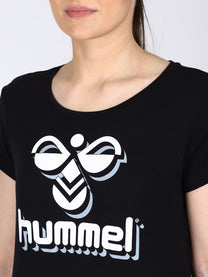 Hummel Cedar Women Cotton Black T-Shirt