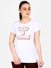 Hummel Cedar Women Cotton White T-Shirt
