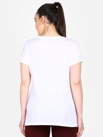 Hummel Cedar Women Cotton White T-Shirt